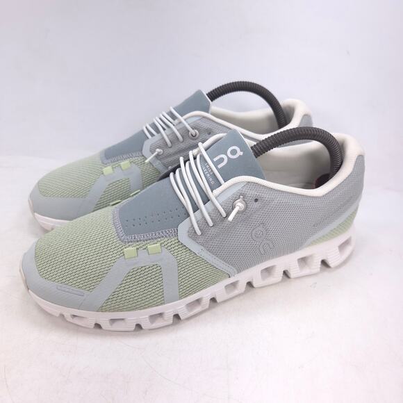 On Cloud 5 Swiss Engineering Athletic Running Shoe Womens Size 9 Green Blue - Picture 1 of 10